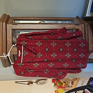 Chic Red Blouse with Elegant Design